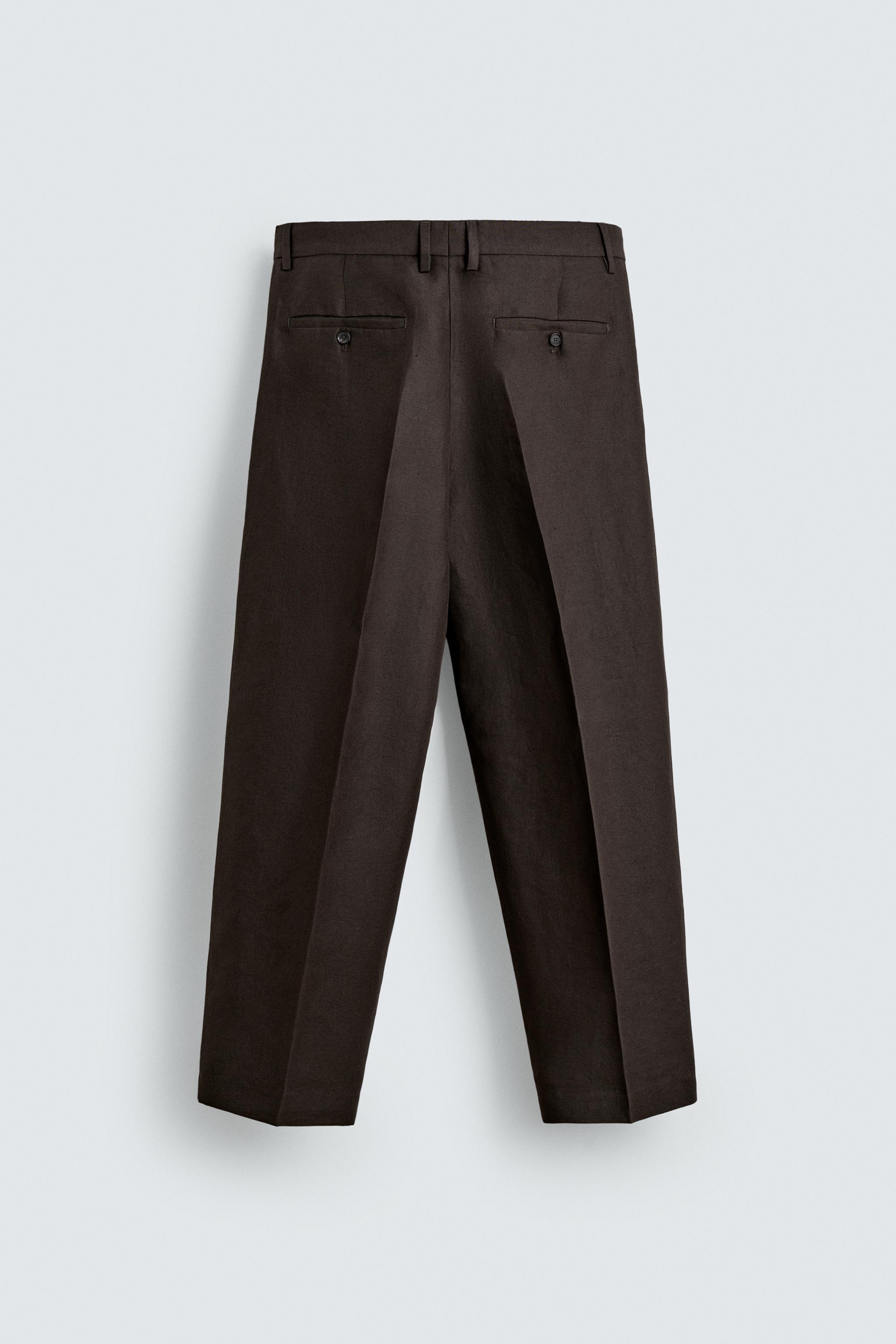 PANTALON DE COSTUME 100% LIN